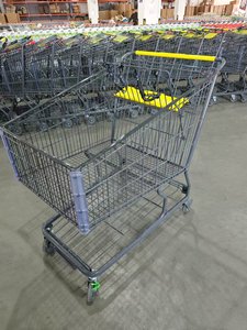 Chariot de courses de supermarché pliable en métal de grande capacité 240L, super pratique, chariot de courses de supermarché - Product Image 4
