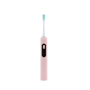 Зубная щетка для взрослых с таймером, 5 режимов, зарядка через USB, 4 сменных головки, звуковая электрическая зубная щетка