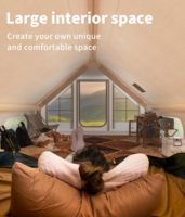 Tente de camping gonflable imperméable pour 6 à 8 personnes, grande tente gonflable avec pompe à air, tente de camping de luxe à montage rapide