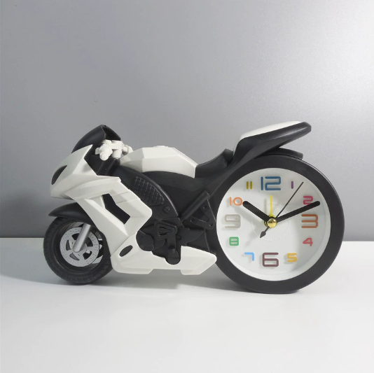 Cool Creative Racing Car Alarm Clock Cartoon Style for Children & Students Boys Home Bedroom Bedside Table Desk Clock