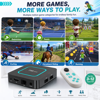Boîtier TV intelligent Android HXT 4K AI Motion Game Console, lecteur multimédia en streaming double Wi-Fi 2 Go/16 Go