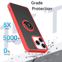 Étui antichoc avec anneau de support pour ZTE V50 SM ART 4G/Axon 50 Lite 4G, support magnétique pour voiture, béquille, coque de protection pour téléphone