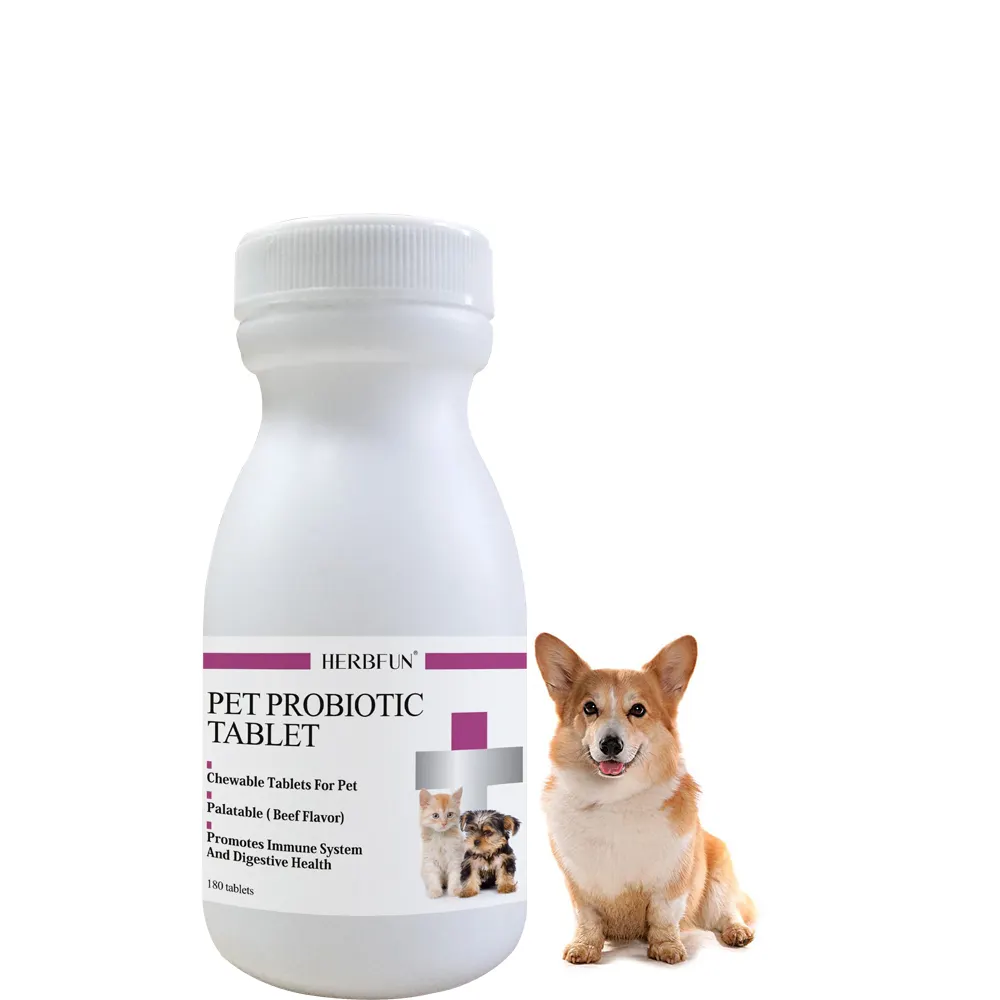 Integratore per compresse di probiotici per cani e gatti con Logo privato per la promozione dell'apparato digerente e l'aumento dell'appetito