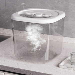 <b>Rice</b> Storage <b>Container</b> 10 Catties Transparent White With Rotating Lid And <b>Rice</b> Cup Airtight Moisture Proof For Kitchen Use - Product Image 3