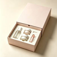 Boîtes cadeaux personnalisées en gros avec logo, biodégradables, pour extensions de cheveux, perruques, produits de soin de la peau, avec insert en soie gaufrée