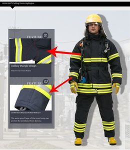 消防服制服消防士ブーツ消防士消防士 - Product Image 2