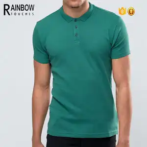 T-shirt Polo 100% in cotone da uomo Casual Streetwear con motivo 180 grammi di tessuto a maglia direttamente dal produttore cinese