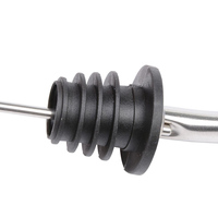 Tapón Vertedor de Acero Inoxidable con Tapa Abatible para Botellas de Aceite, Vino, Vinagre y Licores