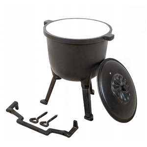 Olla a Presión <span class=keywords><strong>de</strong></span> <span class=keywords><strong>Hierro</strong></span> Fundido Esmaltada <span class=keywords><strong>Grande</strong></span> para Camping, Caza y Carne, <span class=keywords><strong>Caldero</strong></span> Polaco <span class=keywords><strong>de</strong></span> Tres Patas, Venta al Por Mayor - Product Image 2