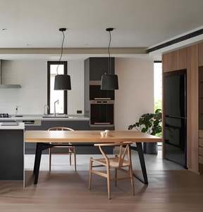 Designs de cuisine modernes, luxe, nouvelle conception de couleur personnalisée, armoires de cuisine complètes pour villa - Product Image 1