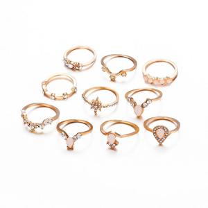 10 unids/set Bohemia Vintage forma de luna de plata chapado en oro nudillo de <span class=keywords><strong>Midi</strong></span> dedo anillo de Metal de las mujeres conjunto de anillo - Product Image 5
