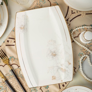 Juego de vajilla de porcelana Jingdezhen, platos de cerámica para la cena, platos de porcelana fina para el hogar, platos nórdicos, platos de regalo, venta al por mayor - Product Image 4