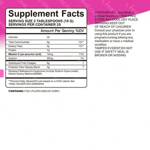 Wholesale OEM Marine Collagen Powder 10g Per Serving with Hyaluronic Acid & Vitamin C for Skin Hydration Hair Nail - Product Image 4