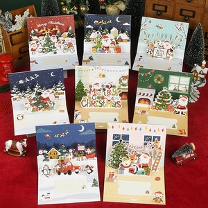 Carte Pop-up 3D stampate con Design personalizzato con taglio Laser carta regalo per Festival di Natale biglietti di auguri di <span class=keywords><strong>buon</strong></span> compleanno - Product Image 4