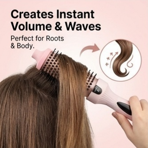 1.5 pouces baril thermique sèche-cheveux <span class=keywords><strong>brosse</strong></span> ion négatif volumisé éruption Look infrarouge chauffé cheveux friser <span class=keywords><strong>brosse</strong></span> électrique français - Product Image 6