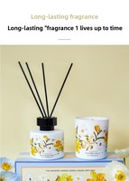 Coffret cadeau bougies au design unique et avec logo personnalisé Diffuseur à roseaux d'aromathérapie de luxe pour la maison
