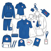 Kit de Regalo Personalizado al por Mayor con el Logotipo de su Marca, Camiseta Polo, Sudadera con Capucha, Gorra, Mochila, Artículos de Papelería, Set de Regalo Promocional
