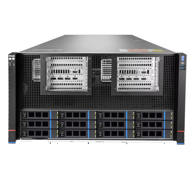 8U Dual AMD Epyc 9004/9005 CPU Server & 24xDDR5 Memory, 8xSATA/SAS 3.5' HDD, 8xPCIe5.0 600W GPUs Cards & Rack Server