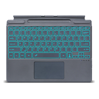 Keyboard Nirkabel Surface Pro 8 dengan Touchpad Keyboard Lepas Pasang Berlampu Latar untuk Microsoft Surface Pro X Surface Pro 9