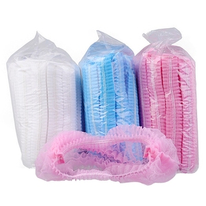 100 Gorros Desechables de Tela No Tejida para Belleza, Gorros para el Cabello con Doble Elástico para Uso en Salones de PMU - Product Image 1