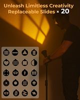Lampe vidéo LED SMALLRIG, éclairage d'appoint 4 couleurs, accessoires de création de contenu, zoom portable RF10C - 4634