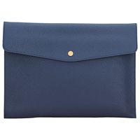 Carpeta de Piel con Cierre de Broche para Regalo, Negocios, Oficina, Almacenamiento, Organizador/Planificador Impermeable de PU, Carpeta para Documentos A4