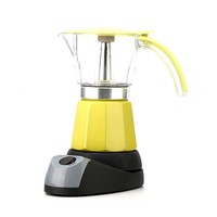 Cafetière électrique octogonale à moka pour la maison, très vendue, en aluminium, pour 6 tasses