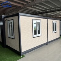 Casa Contenedor de Acero Prefabricada Modular Portátil de 20 pies para Exteriores