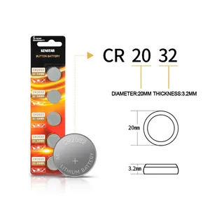 Grande qualità Super durata CR2032 3V 210mAh batteria a bottone al litio
