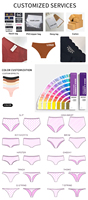 Tangas de punto sexys para mujer al por mayor, de talle alto, lisas, con logo en la cintura, transpirables, de nailon/algodón para adultos