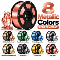 Filamen Printer 3D PETG Metalik Grosir 1.75mm 1KG Rose Gold OEM ODM Produsen Label Pribadi Pasokan Massal
