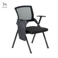 Chaise pliante multifonctionnelle EaseNeat pour bureau, salle de formation et salle de conférence, épaisseur 1,22, avec bureau intégré, chaise de bureau, chaise d'apprentissage