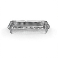Multifunktionale 2250mL Rechteckige Einweg-Dampfgarbehälter, Takeaway-Lebensmittelverpackungen, Aluminiumfolie-Servierplatten
