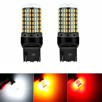 Liwiny New Hot 144Smd 3014 Car Tun Signal Light Rouge Jaune Blanc 10w Bay15s Bay15d 7440 7443 Auto Signal Ampoule