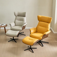 Fauteuil individuel italien en cuir, couleur au choix, fauteuil moderne et confortable pour la maison et les salons décontractés - Vente en gros