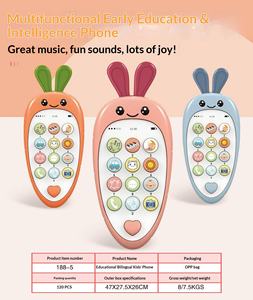 Juguetes de Teléfono Móvil para Bebés al por Mayor, Juguetes Musicales para Niños, Educación Temprana, Teléfono Educativo, Teléfono de Simulación para Niños, Teléfono Inteligente - Product Image 6