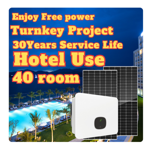Système d'énergie solaire hybride mondial 50 kW 100 kW, ensemble complet avec panneaux solaires monocristallins et contrôleur MPPT - Product Image 2