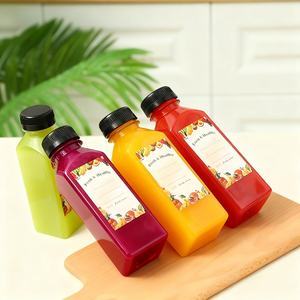 Wholesale 2 oz Plastic Juice <b>Shot</b> <b>Bottles</b> with Caps 4 oz Plastic Reusable <b>Mini</b> Containers for Juice Milk Water - Product Image 5