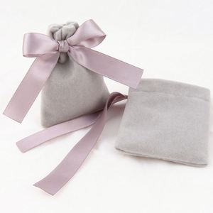 <b>Luxury</b> Black Velvet Drawstring Cosmetic Dust <b>Bags</b> Velour <b>Gift</b> Packaging Pouches Customizable Logo Recyclable Lipsticks - Product Image 3
