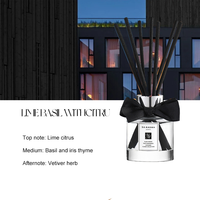 Diffuseur à Bâtonnets d'Ambiance Haute Qualité Parfums Personnalisés Huile Essentielle Flacon en Verre Longue Durée 50ml