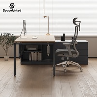 SpaceUnited Factory Direct : Bureau de direction ergonomique avec structure métallique