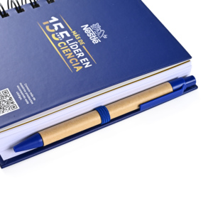 Custom A6 Notebook Spiral Bound Kraft Paper Sticky <strong>Note</strong> for Gift Use - Product Image 6
