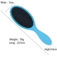Peigne et brosse à démêler ronds en nylon doux et poils de sanglier pour femmes / Cheveux longs secs, extensions de cheveux avec logo et couleur personnalisés