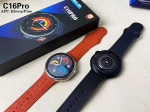 C16 Pro สมาร์ทวอทช์สำหรับผู้ชาย, ความละเอียดสูง1.50 ''ตรวจสอบสุขภาพหน้าจอพร้อมชุดสายนาฬิกาอั<span class=keywords><strong>จ</strong></span>ฉริยะ2ชุด - Product Image 4