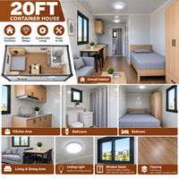Fournisseur de maisons conteneurs écologiques sur mesure, maison conteneur préfabriquée de 20 pieds en kit pour bureaux de chantier