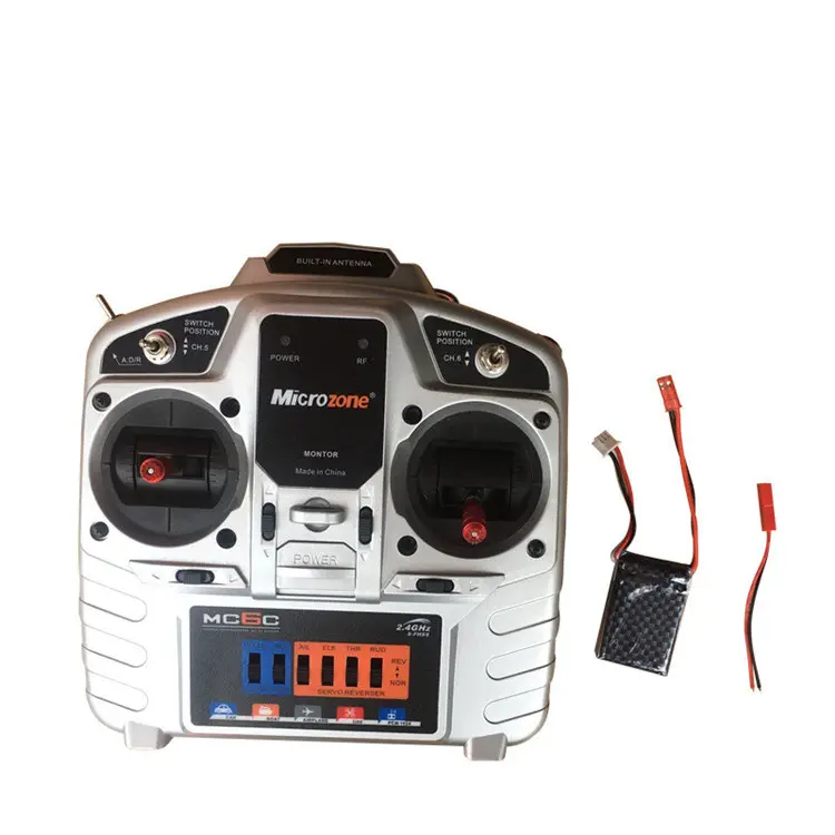 MC6C 2.4G 6CH Controller Transmitter Receiver Radio System for RC Airplane Drone