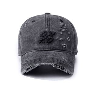 Casquette de baseball unisexe en jean style rétro américain avec broderie 3D, finition délavée, boucle métallique – Printemps/Été, décontractée et polyvalente - Product Image 2