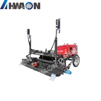 Machine à niveler le béton automatique de haute précision HWAON, moteur 22 kW/30 CV, plaque vibrante de 2525 mm, réservoir de 45 L