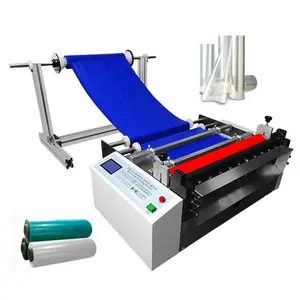 Automatic non woven roll to sheet flat bed die cutting film machine