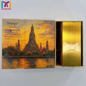 Kartu <span class=keywords><strong>Tarot</strong></span> Mewah Terinspirasi Thailand dengan Pinggiran Emas dan Pencetakan Kustom Premium - Product Image 2